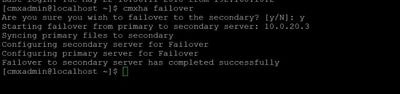 CMXha failover