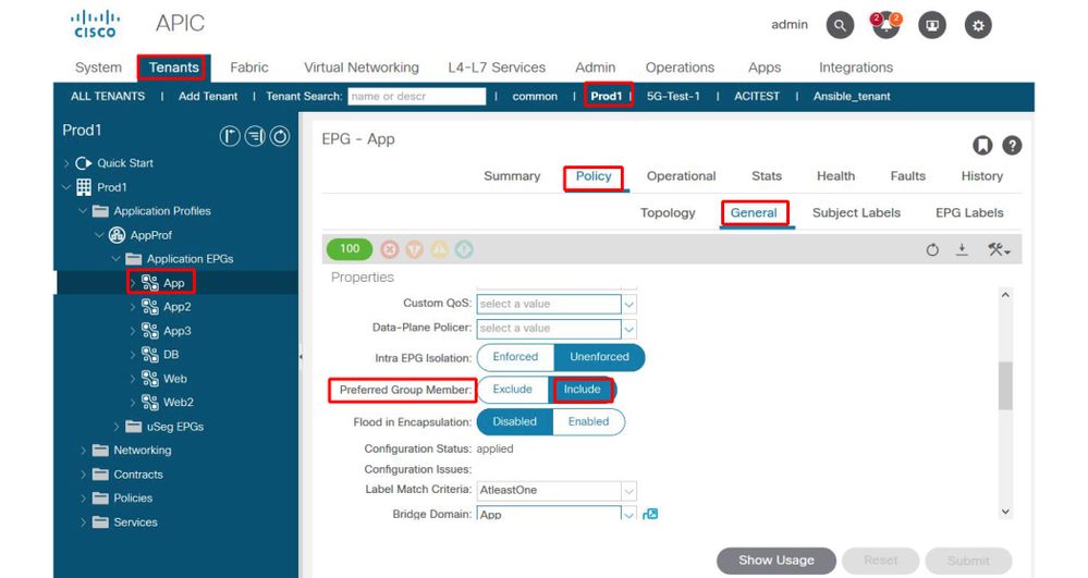 Location to include an EPG from a preferred group