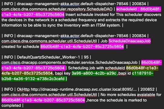 Monitor Logs for the dnacaap-runtime Service