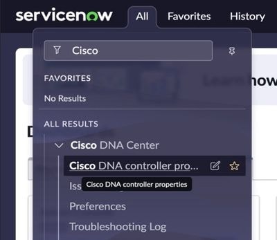 Cisco DNA Center Controller Properties