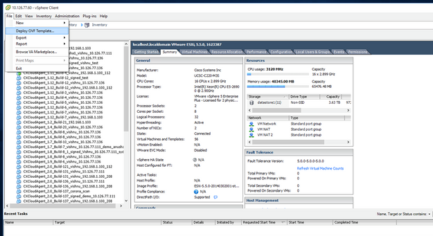 vSphere Client (عميل vSphere)