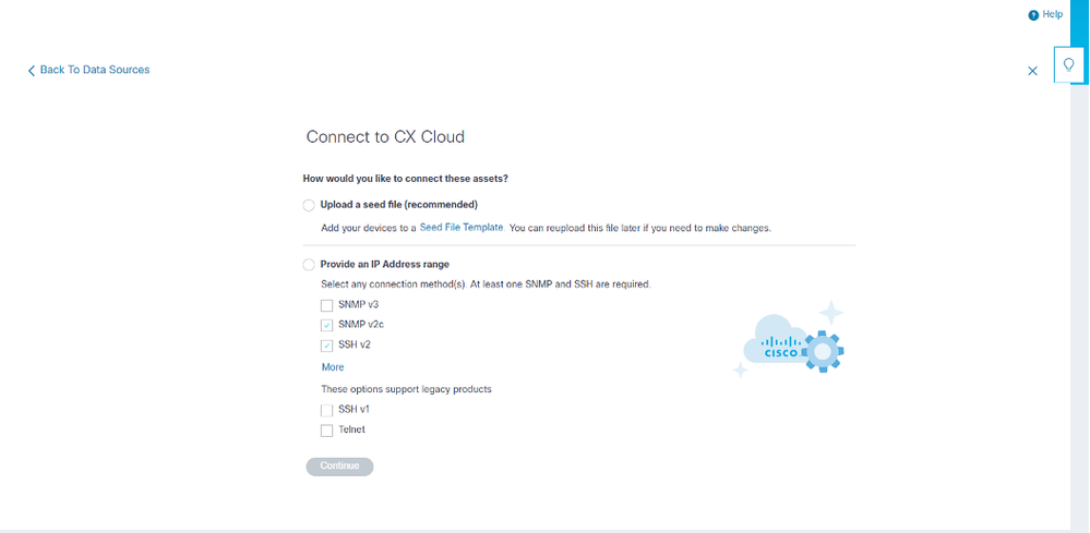 Verbinding met CX Cloud configureren