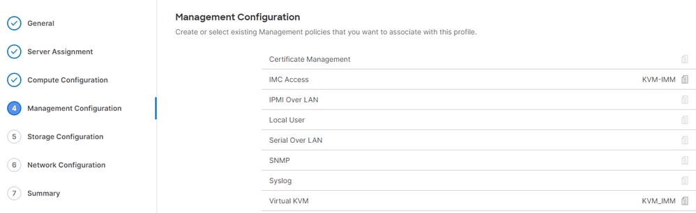 Add the Policy to a Server Profile