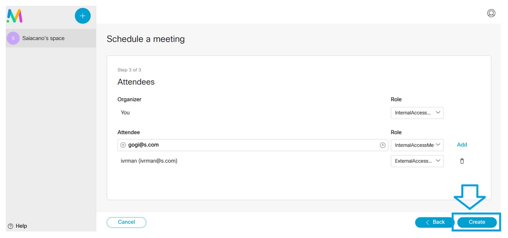 Schedule a meeting