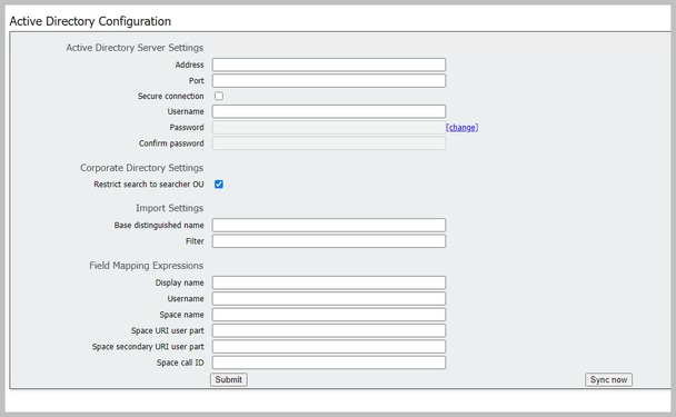 تكامل CMS LDAP - تكوين Active Directory