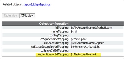 API LDAPMapping