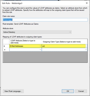 Claim Rule from ADFS