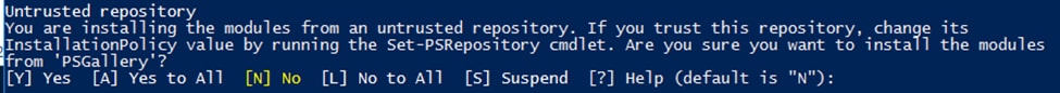 CLI Output Untrusted Repository