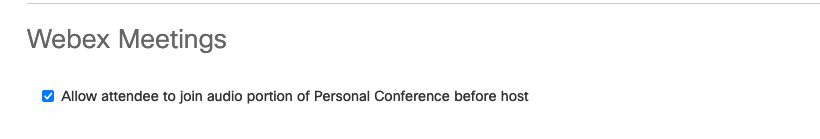 Allow Attendees to Join Before Host Check Box