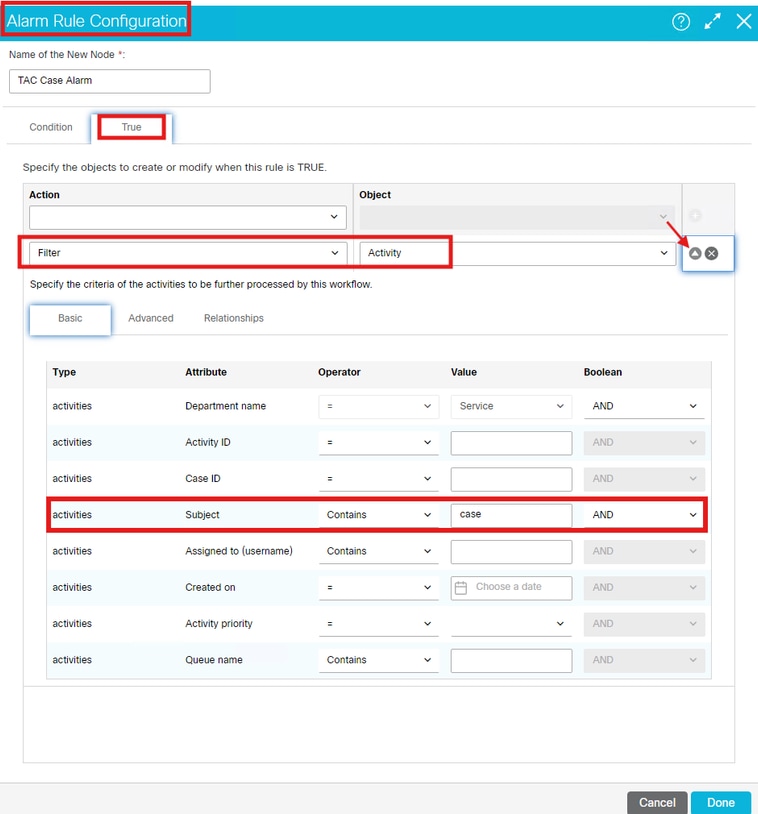 Configuratie van alarmwerkstroom configureren