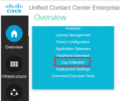 عرض نظرة عامة على Unified Contact Center Enterprise لتحديد مجموعة السجلات