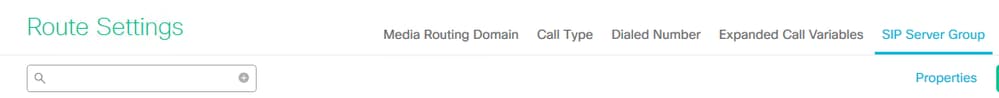 SIP Server Group Configuration on CCE Admin Portal