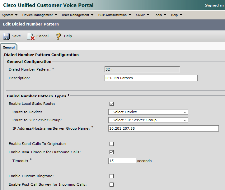 Configure Mobile Agent on UCCE - Dialed Number Pattern Configuration