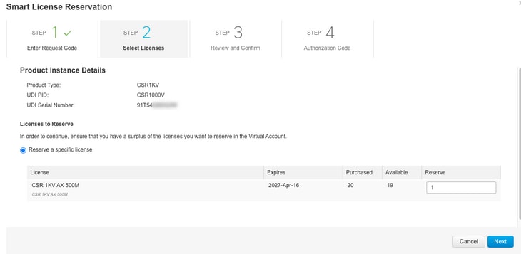 CSSM - Reserve License