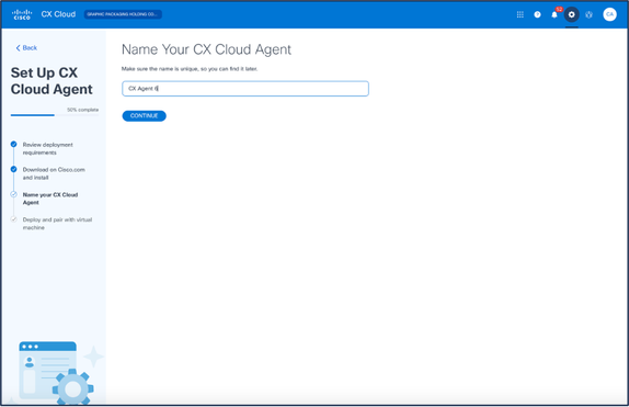 Name Your CX Cloud Agent
