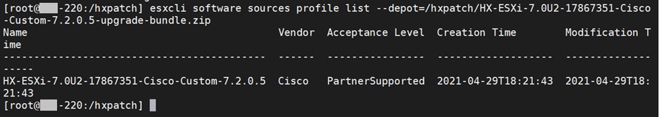 ESXi 7.0 Profile List