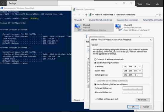 Boot from iscsi Target with MPIO - Configure network