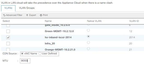 Configure UCS - Add vlan for iscsi