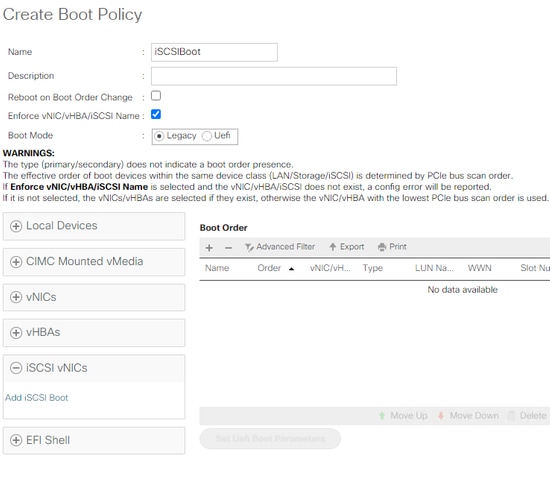 Configure UCS - Expand iSCSI vNICs