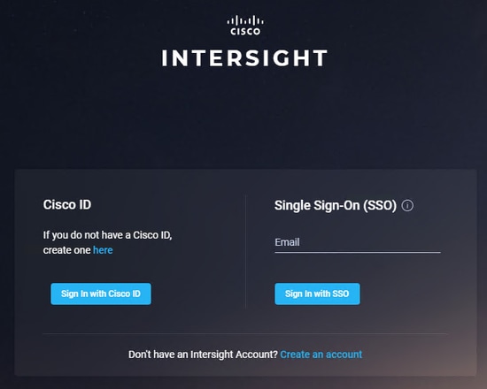 Configure IMM - Login to intersight