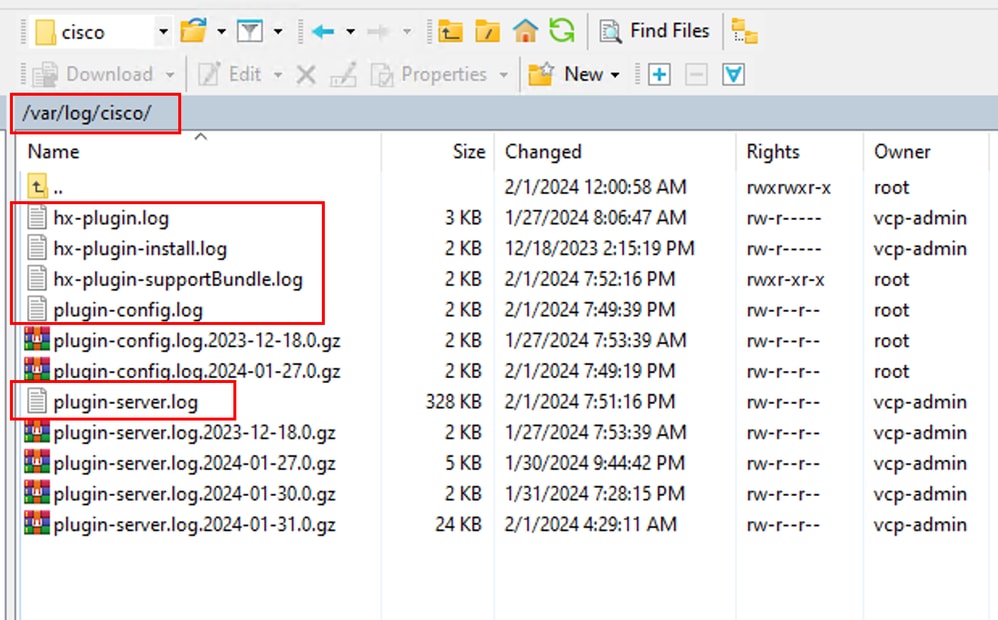 Cisco logs location