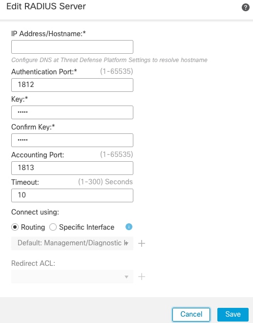 Configure RADIUS