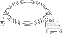 RJ-45转DB-9凹头