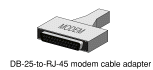 RJ-45-to-DB-25アダプタ