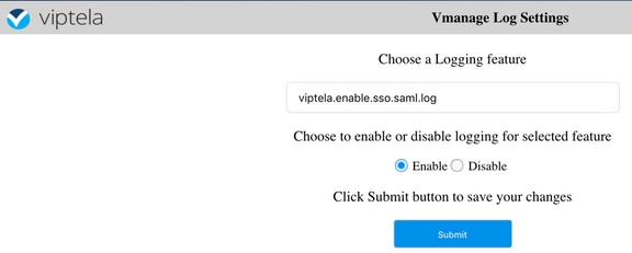 إعدادات SSO-enable-log