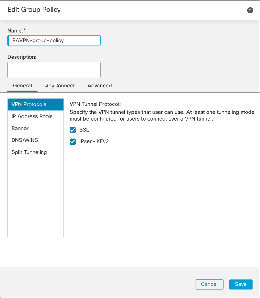 FMC - Protocolos VPN