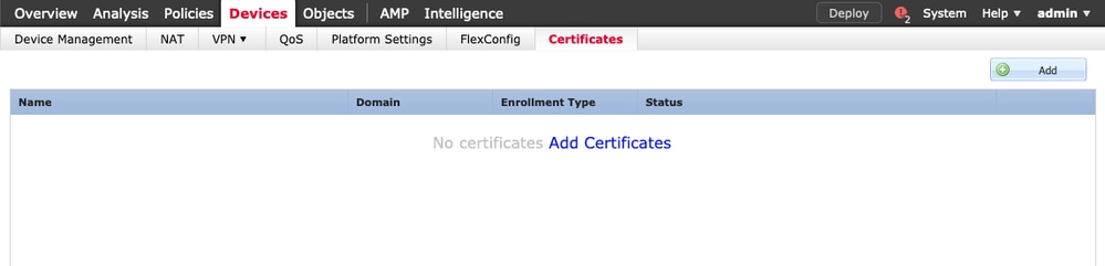 Painel Certificados