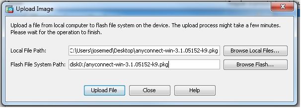 Upload Image dialog box