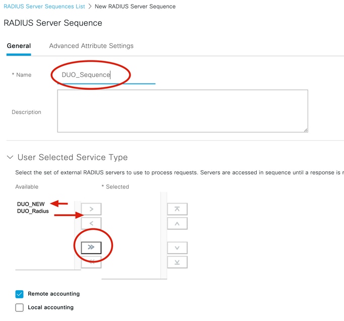 Radius Servers Sequence 2