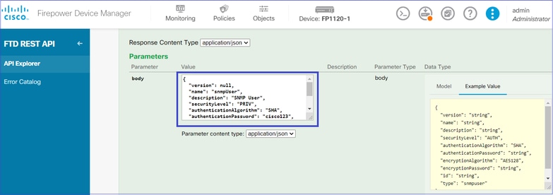 수정된 JSON 데이터를 본문 섹션에 복사