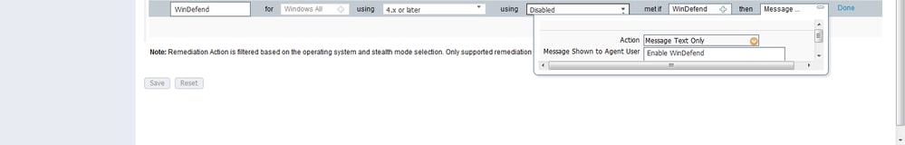 Cisco ISE Posture - Definizione dei requisiti di postura