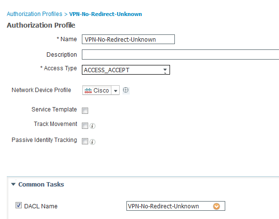 Cisco ISE Posture - Configura profilo di autorizzazione