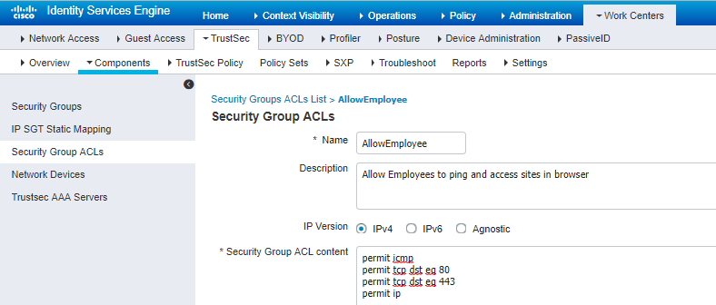 LoginServices用のSGACL