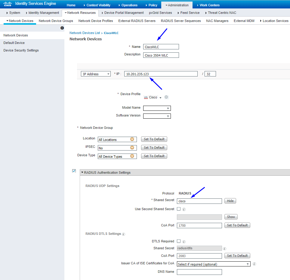 Configura TrustSec su WLC