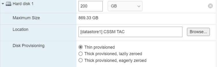 Configuration du disque