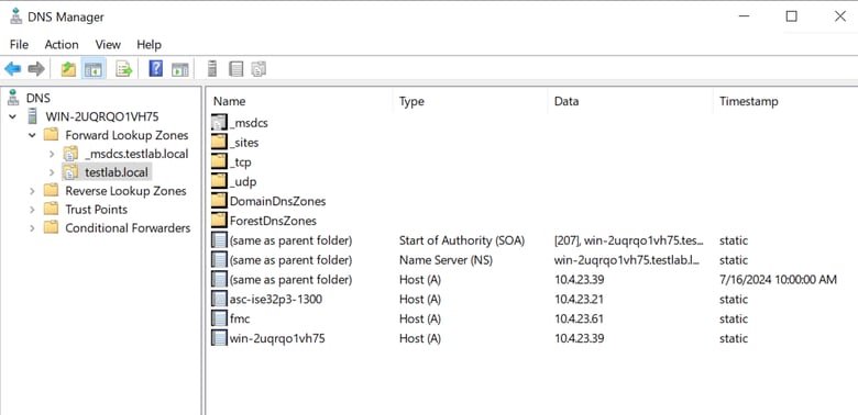 gestionnaire DNS