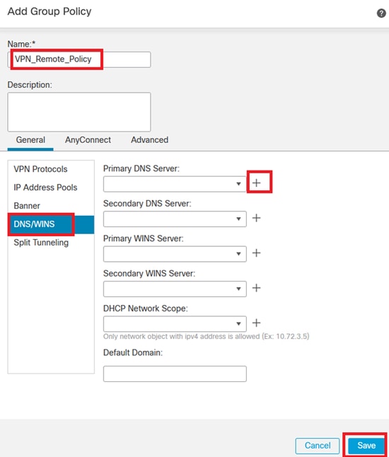 Configuración de DNS