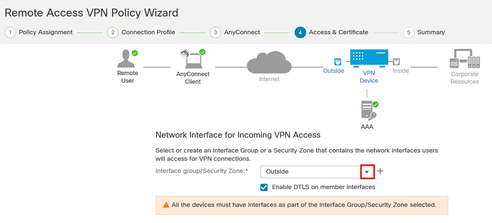 Interface VPN