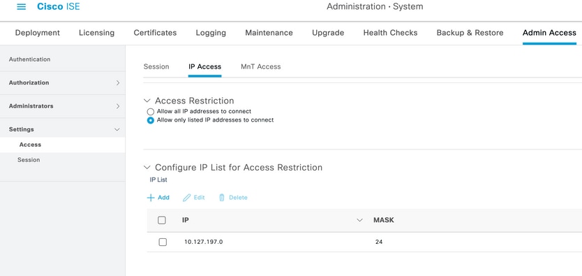 التحقق من وصول الخادم البعيد ISE لاستعلام ملائمة SNMP