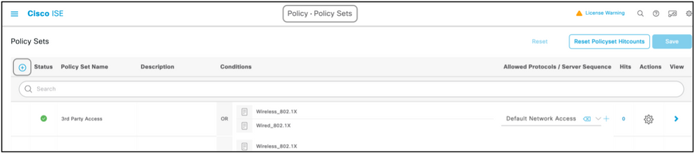 État des ensembles de politiques Cisco ISE