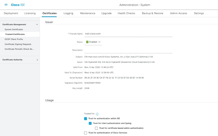 Secure SMTP communication with Encryption Enabled