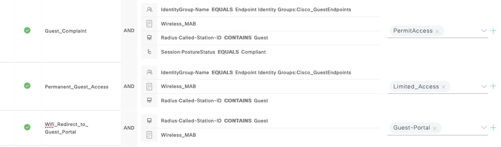 Authorization sequence on ISE