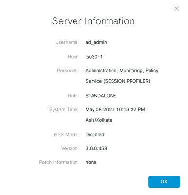 Integrazione di Microsoft AD per Cisco ISE - Informazioni sul server