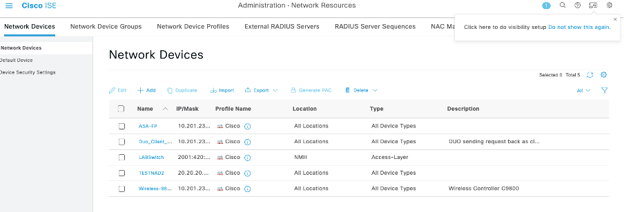 ISE GUI Validation