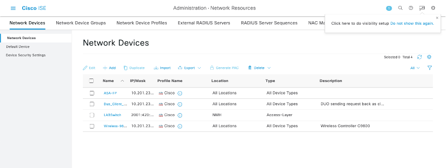 ISE GUI Validation