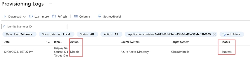 Azure - Checking Provisioning Logs